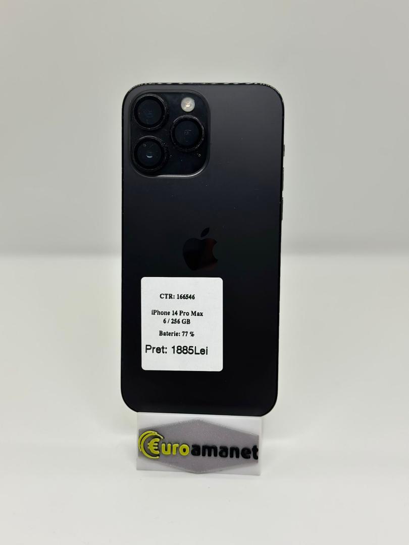 Telefon mobil Apple iPhone 14 Pro Max, 256GB, Baterie 77%