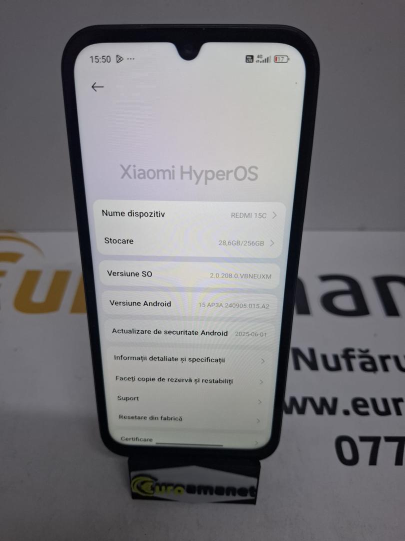 Telefon mobil Xiaomi Redmi 15C, 4GB RAM, 256GB image 1