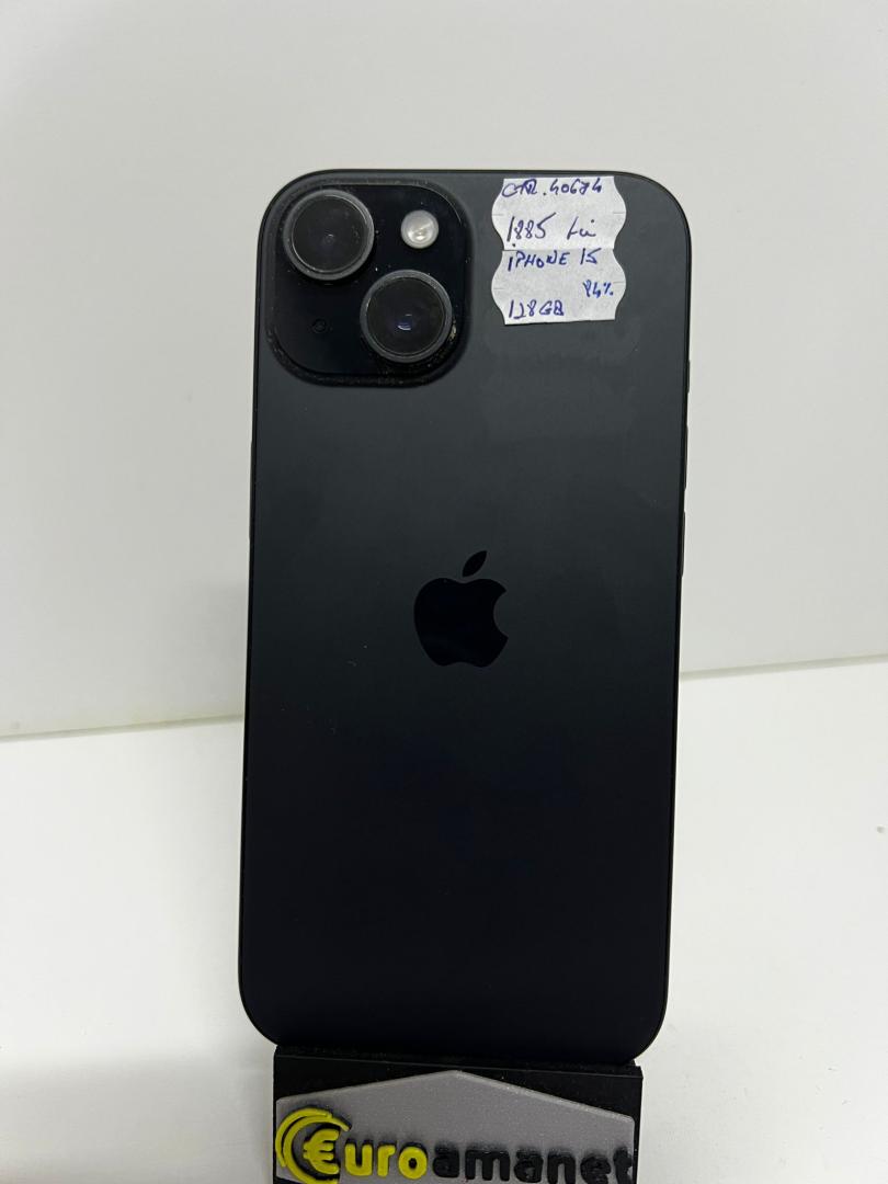 Telefon mobil Apple iPhone 15, 128GB, 5G, Black image 4