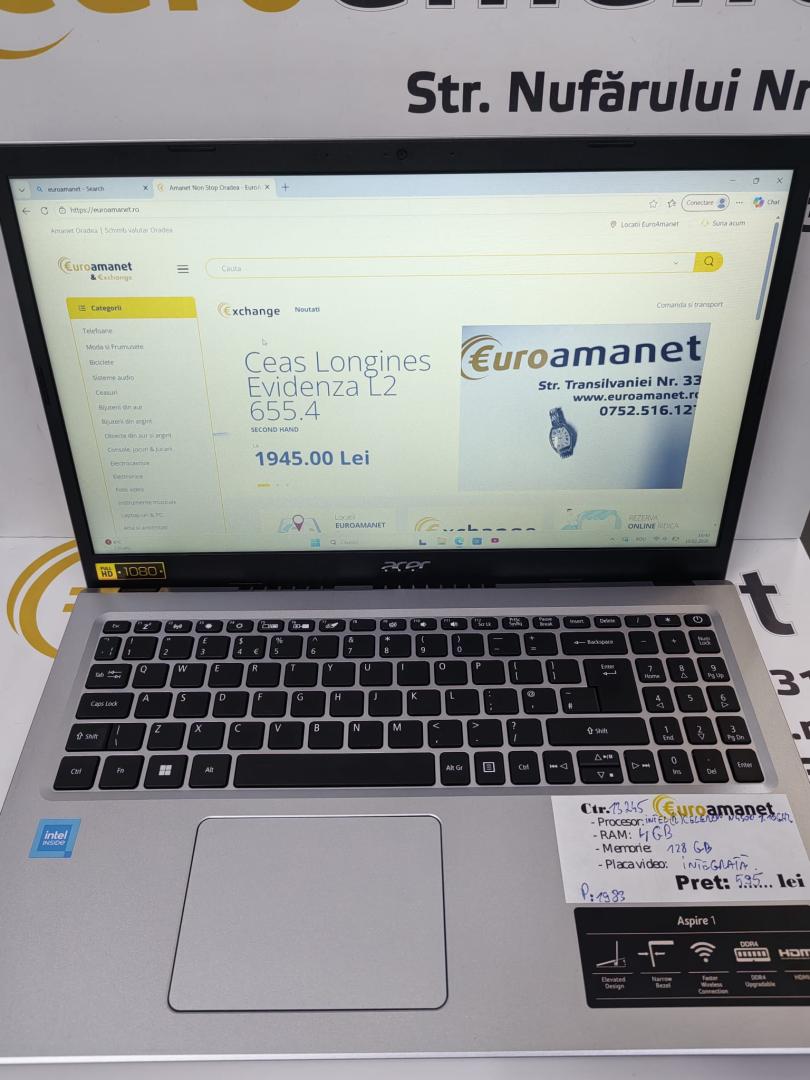 Laptop Acer Aspire 1 N20C5, 120GB, Gray