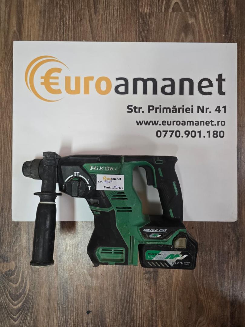 Ciocan rotopercutor Hikoki DH18DBL, SDS+, 3 pozitii, 18 V, mandrina fara cheie