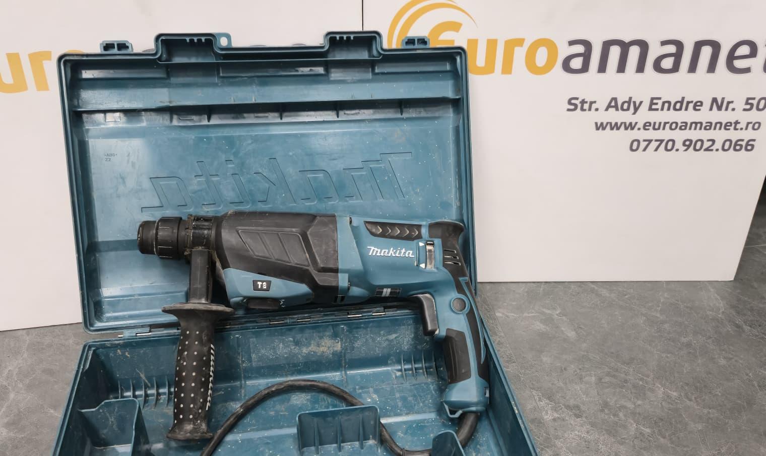 Ciocan rotopercutor Makita SDS Plus HR2630, 800 W, 1200 RPM, 4600 PPM, 65 mm diametru maxim de gaurire image 1