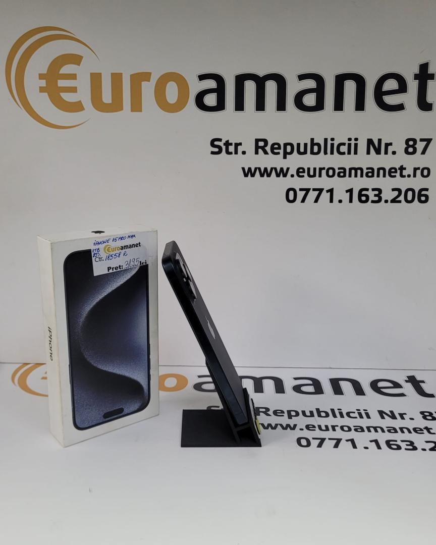 Telefon mobil Apple iPhone 15 Pro Max, 1TB, 5G, Black Titanium image 3