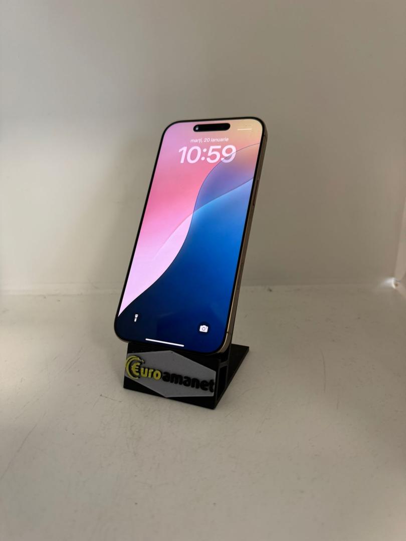 Telefon mobil Apple iPhone 16 Pro Max, 512GB, 5G, Desert Titanium , 93% .