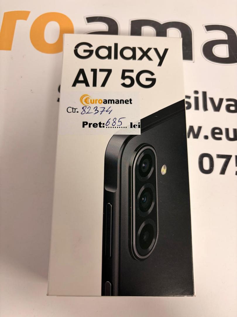 Telefon Samsung Galaxy A17, Dual SIM, 4GB RAM, 128GB, 5G, Black image 2
