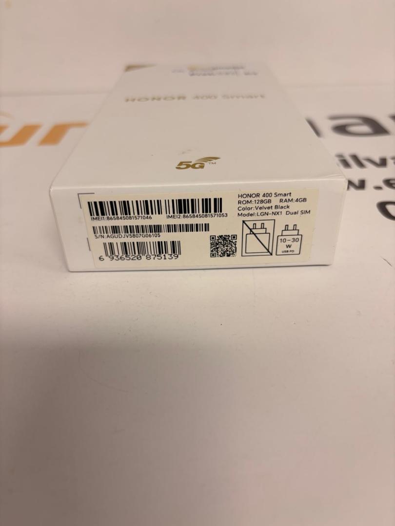 Telefon Honor 400 Smart, 5G, Dual SIM, 128GB, 4GB RAM, Black image 1