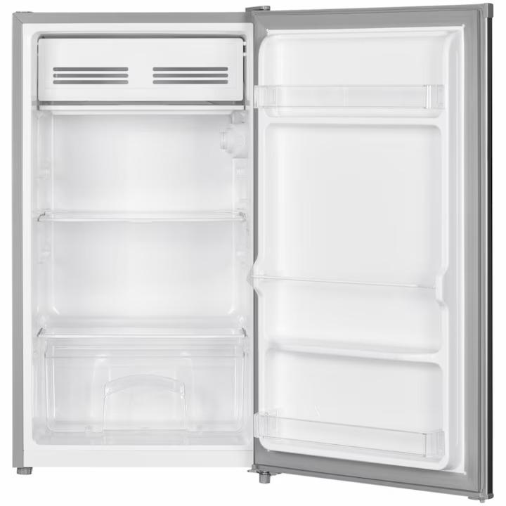 Frigider cu o usa Heinner HF-HM90SE++, 90 l, Clasa E, Iluminare LED, H 85 cm, Argintiu image 1
