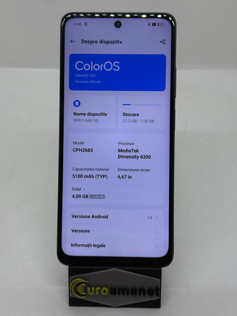 Telefon mobil OPPO A60, 4GB RAM, 128GB, 5G, Nebula Red image 1