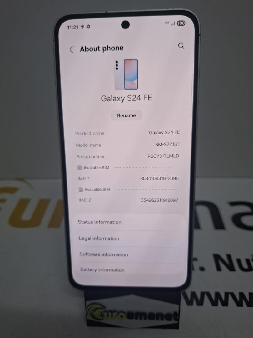 Telefon mobil Samsung Galaxy S24 FE, 128GB image 1