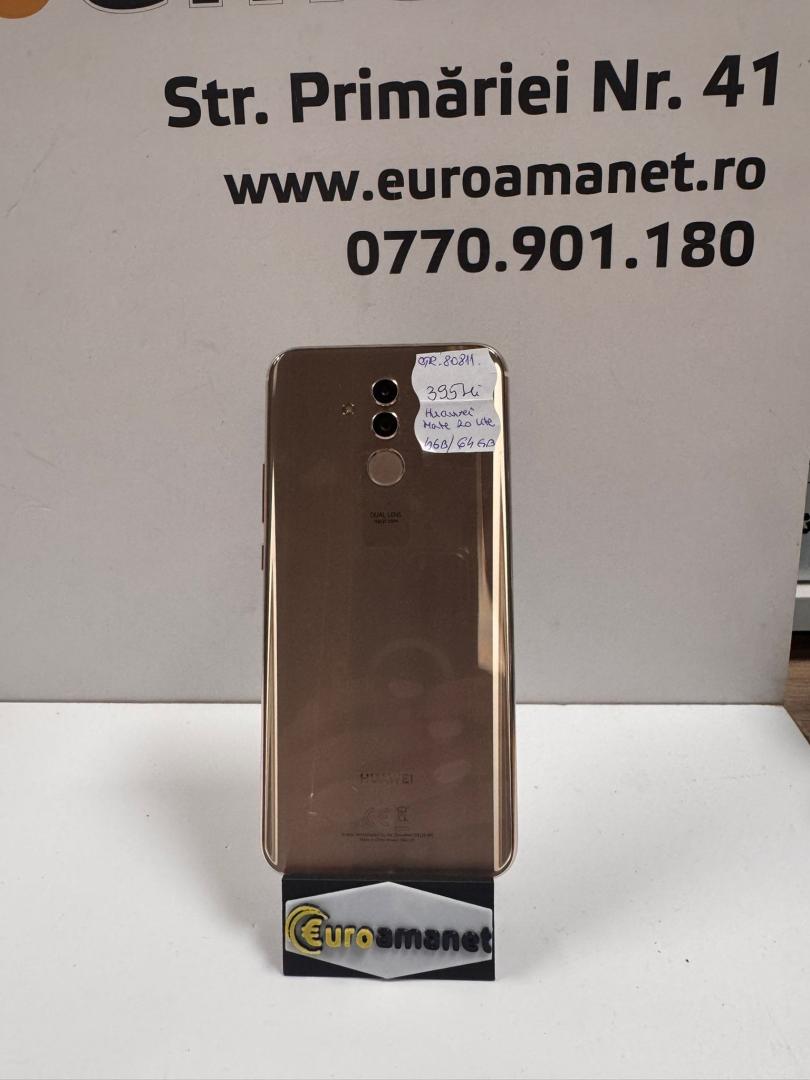 Telefon mobil Huawei Mate 20 Lite, Dual SIM, 64GB, 4G, Gold image 1