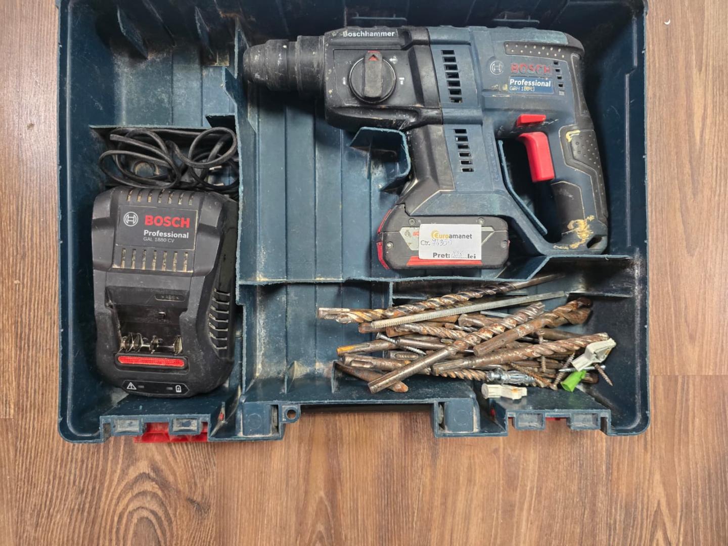 Ciocan rotopercutor BOSCH GBH 180-LI, SDS-Plus image 3