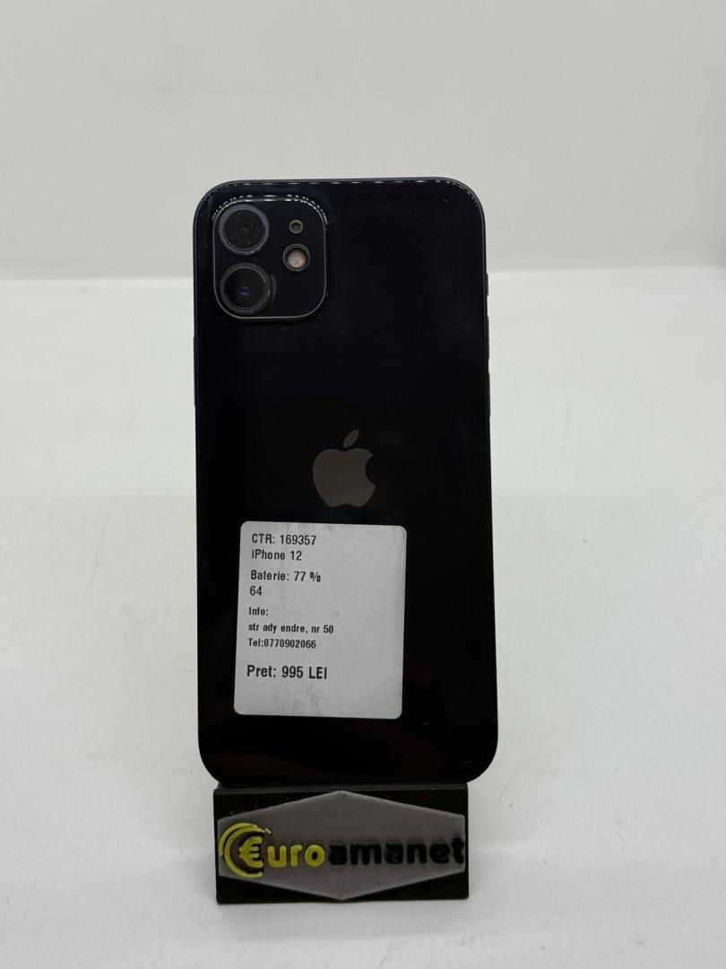 Telefon mobil Apple iPhone 12, 64GB, 4GB RAM, 5G image 1