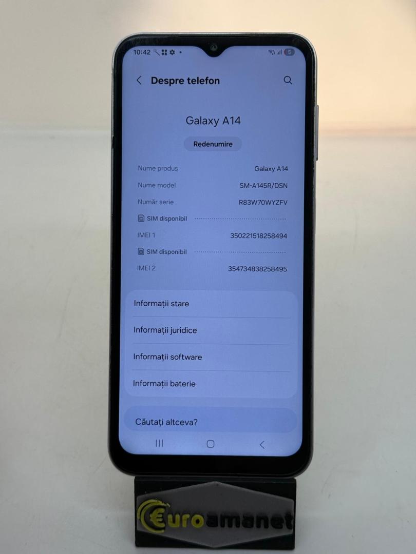 Telefon mobil Samsung Galaxy A14, Dual SIM, 4GB RAM, 64GB, 4G image 2