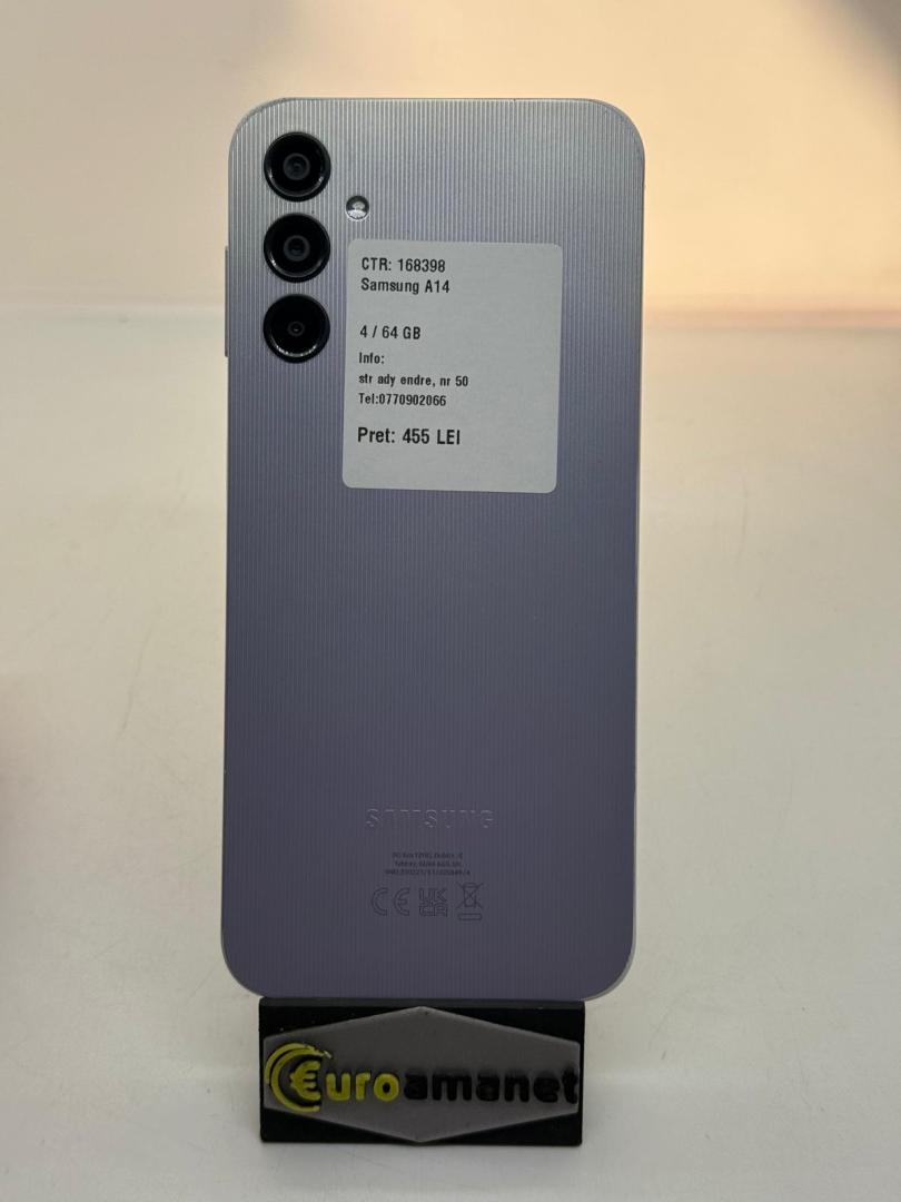 Telefon mobil Samsung Galaxy A14, Dual SIM, 4GB RAM, 64GB, 4G image 1