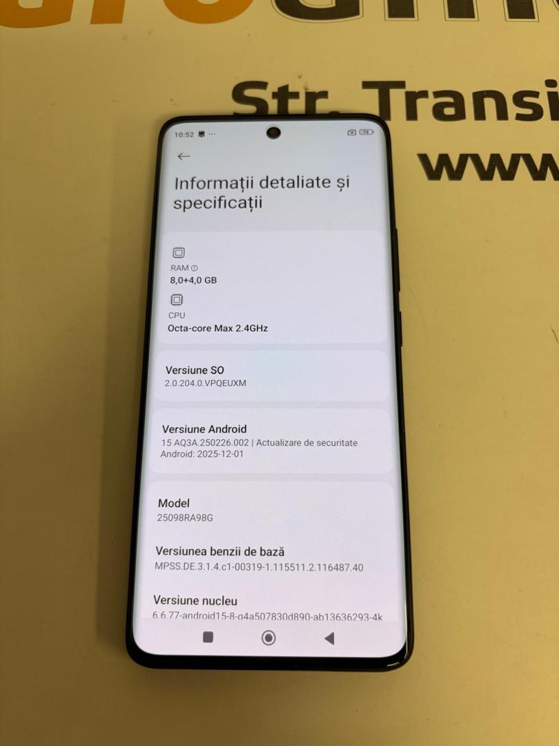Telefon Xiaomi Redmi Note 15, 8GB RAM, 256GB, 5G, Black image 2