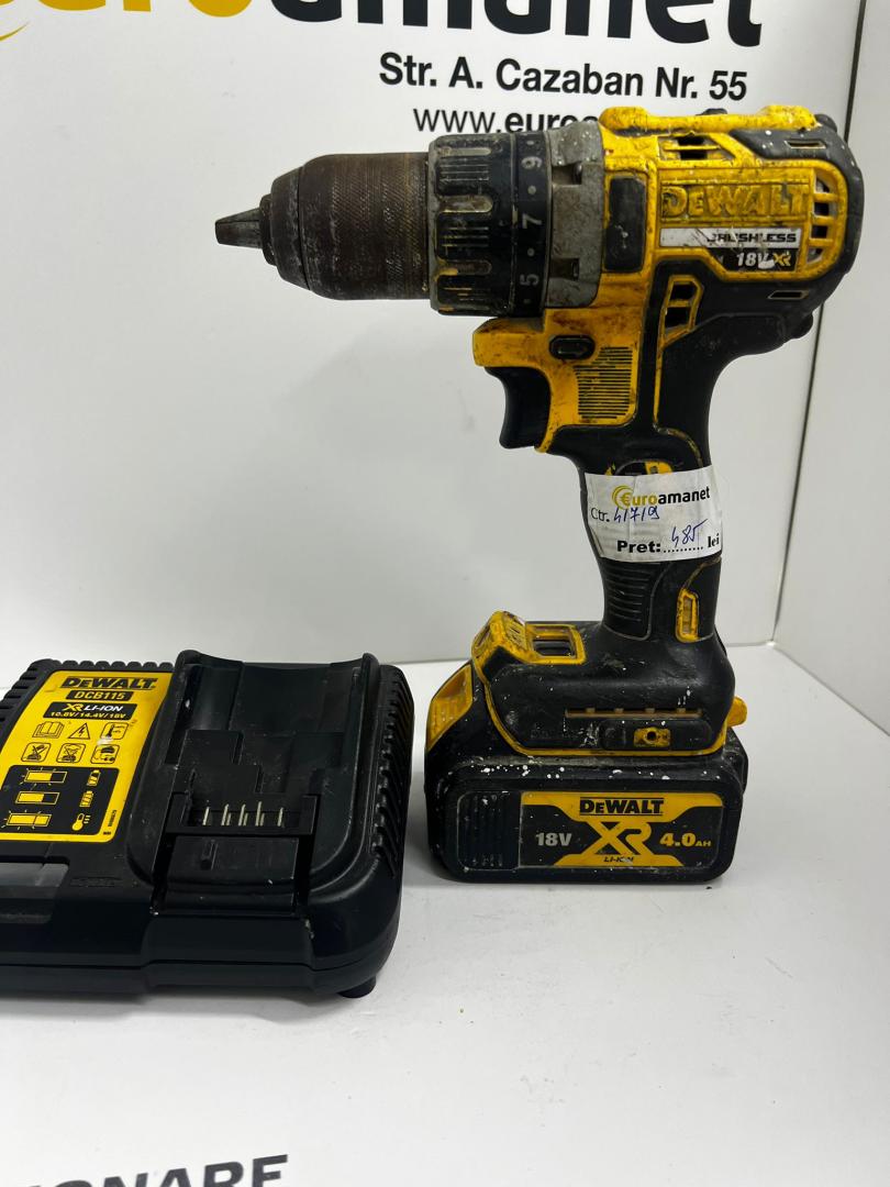 Masina de gaurit si insurubat DEWALT DCD796 cu acumulator si incarcator image 2