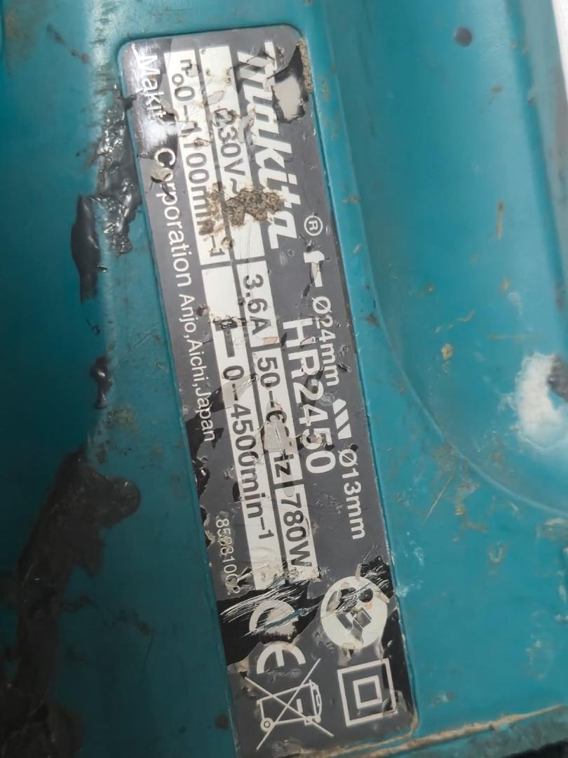 Ciocan rotopercutor Makita HR2450, 780 W, 2.3J, 1100 RPM, mandrina SDS-Plus image 2