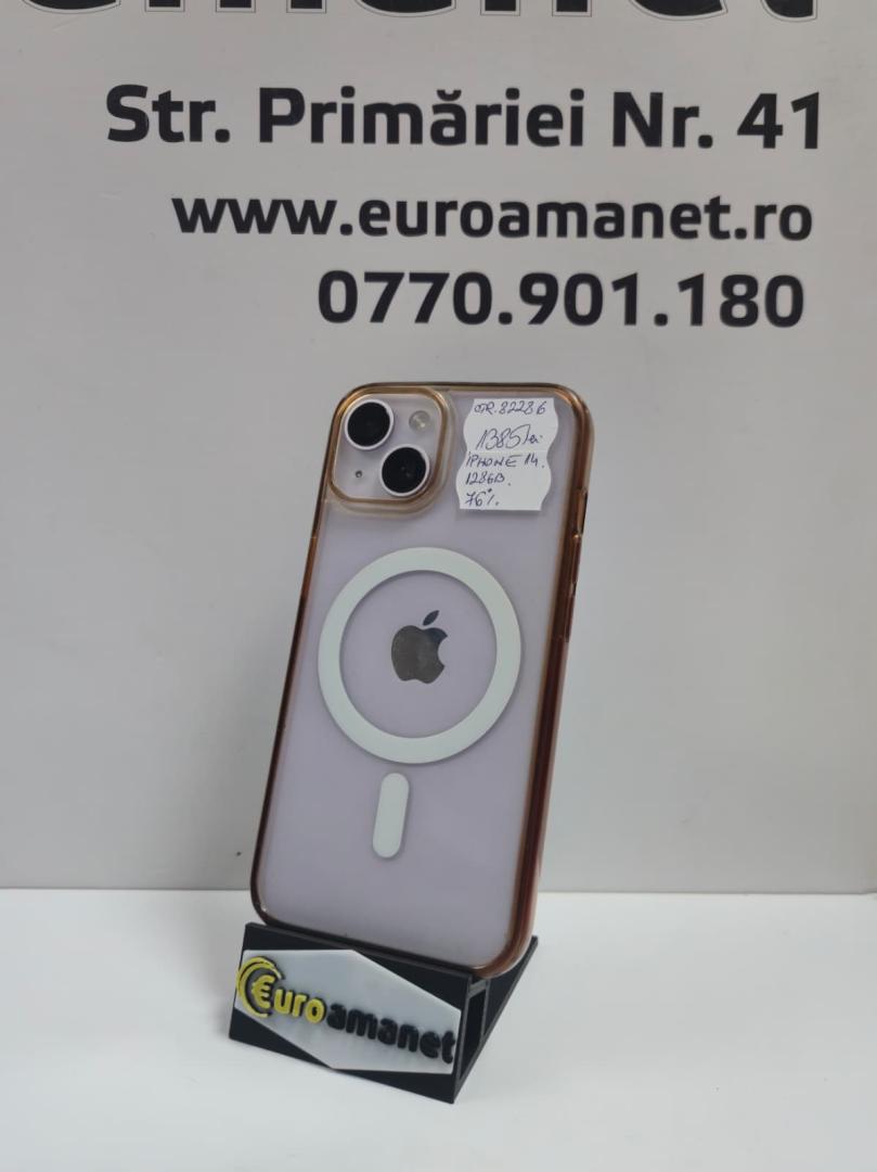 Telefon mobil Apple iPhone 14, 128GB, 5G, Purple B.76%