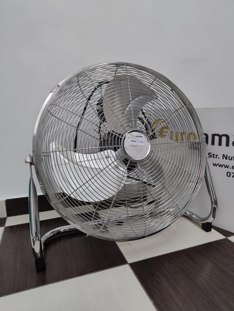Ventilator de podea Equation, 45 W, Ø 30 cm, 3 viteze, argintiu