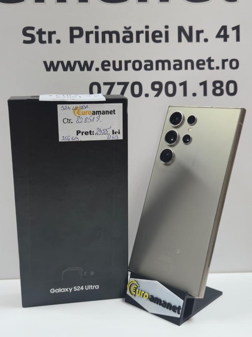 Telefon mobil Samsung Galaxy S24 Ultra, Dual SIM, 12GB RAM, 256GB, 5G, Titanium Gray image 1