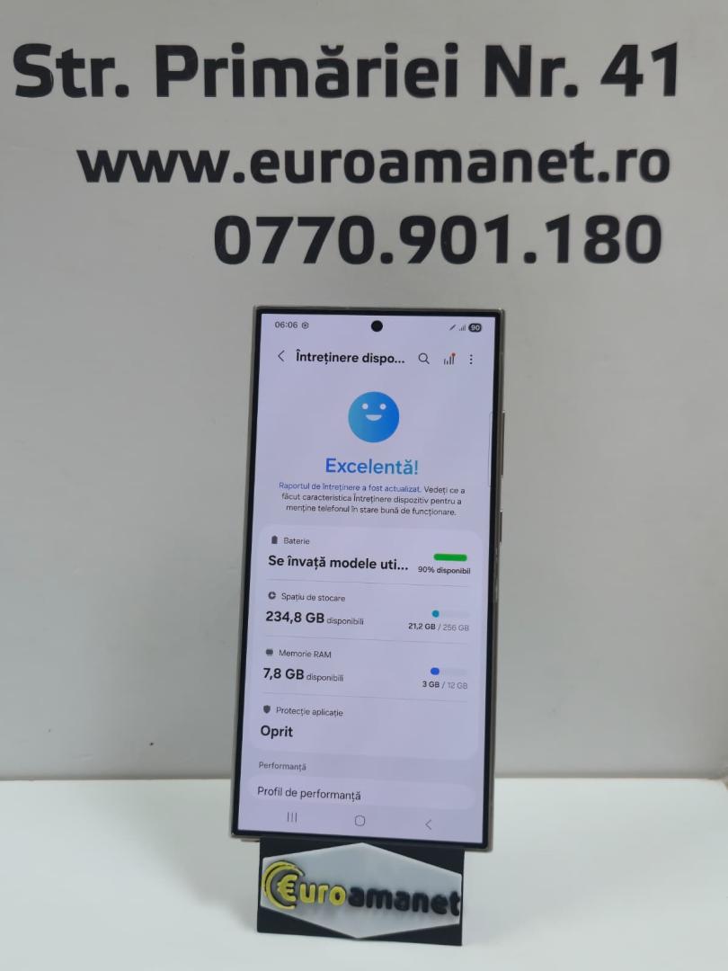 Telefon mobil Samsung Galaxy S24 Ultra, Dual SIM, 12GB RAM, 256GB, 5G, Titanium Gray image 3
