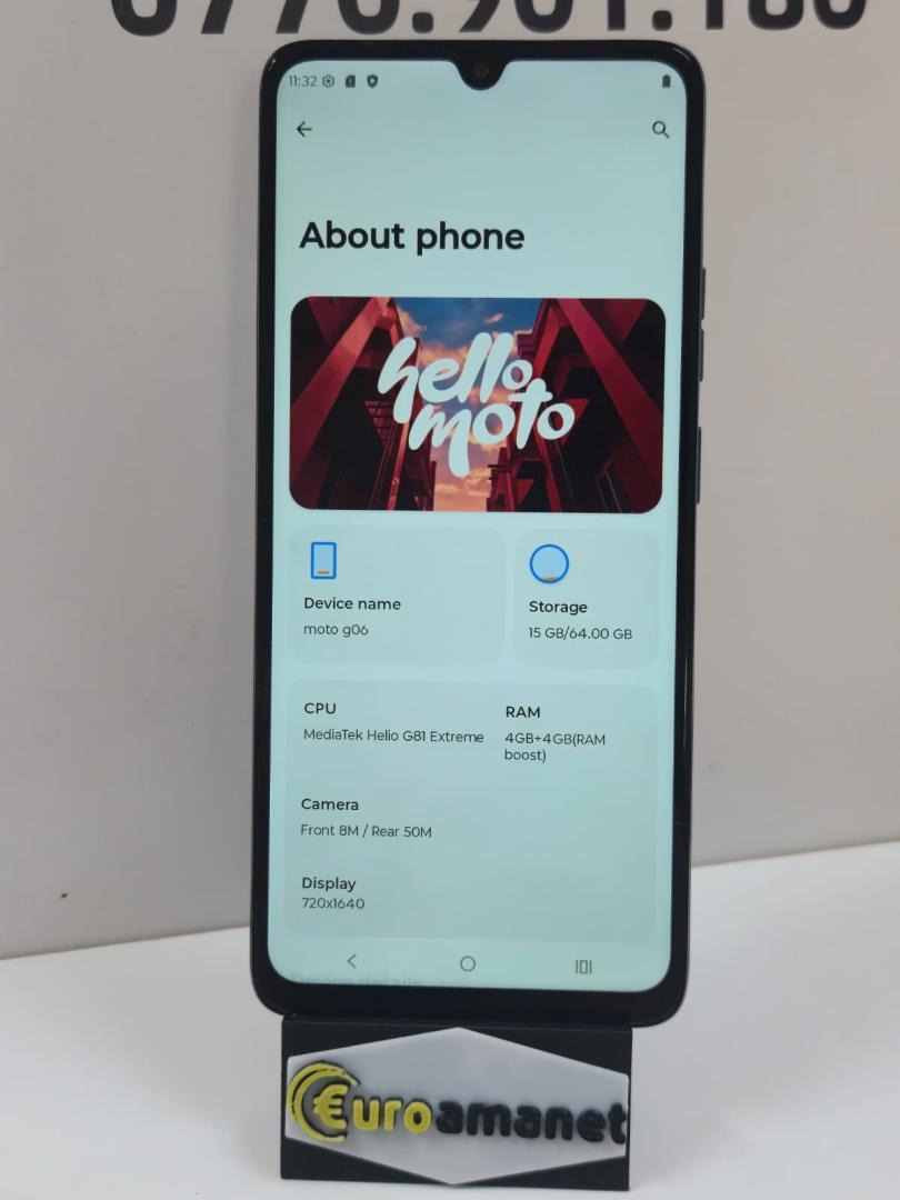 Telefon mobil Motorola G06 Dual SIM, 64GB, 4GB RAM, Tapestry image 2