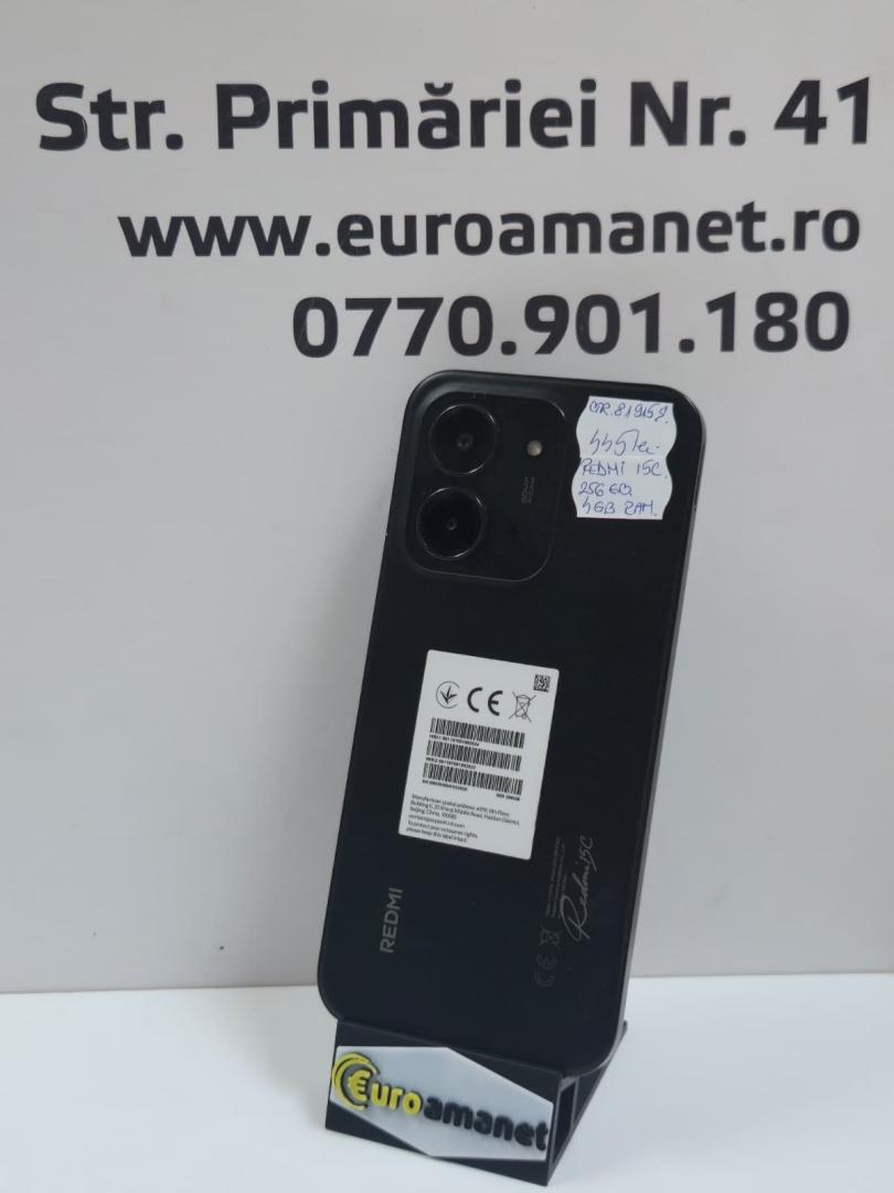 Telefon mobil Redmi 15C, 256GB, 4GB RAM, Negru