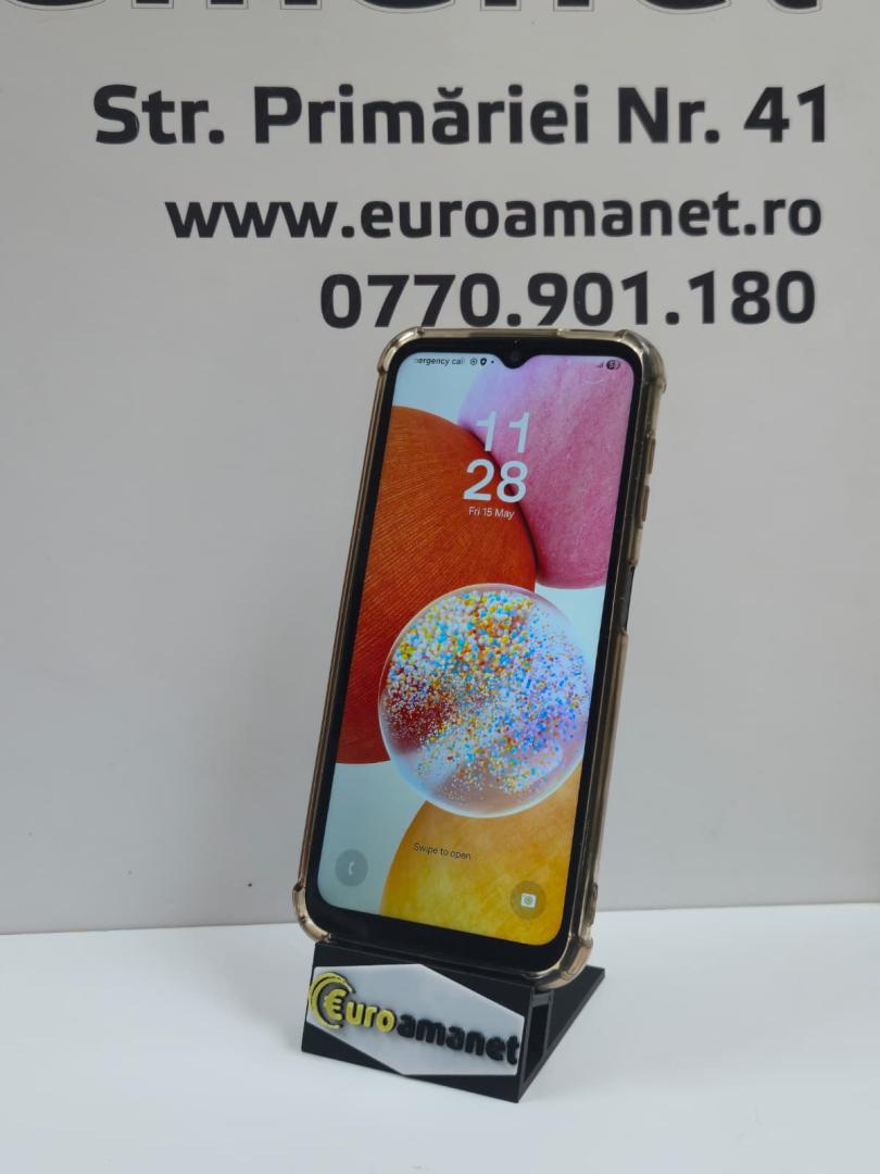 Telefon mobil Samsung Galaxy A14, Dual SIM, 4GB RAM, 128GB, 4G, Black image 1