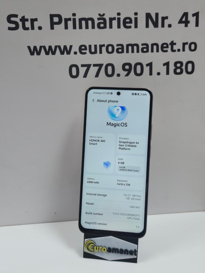 Telefon mobil Honor 400 Smart, 5G, Dual SIM, 128GB, 6GB RAM, Desert Gold image 1
