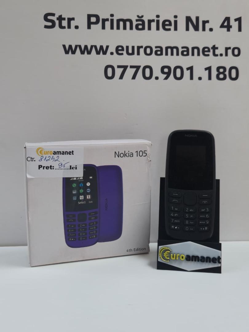 Telefon mobil Nokia 105 (2019), Dual SIM, Black