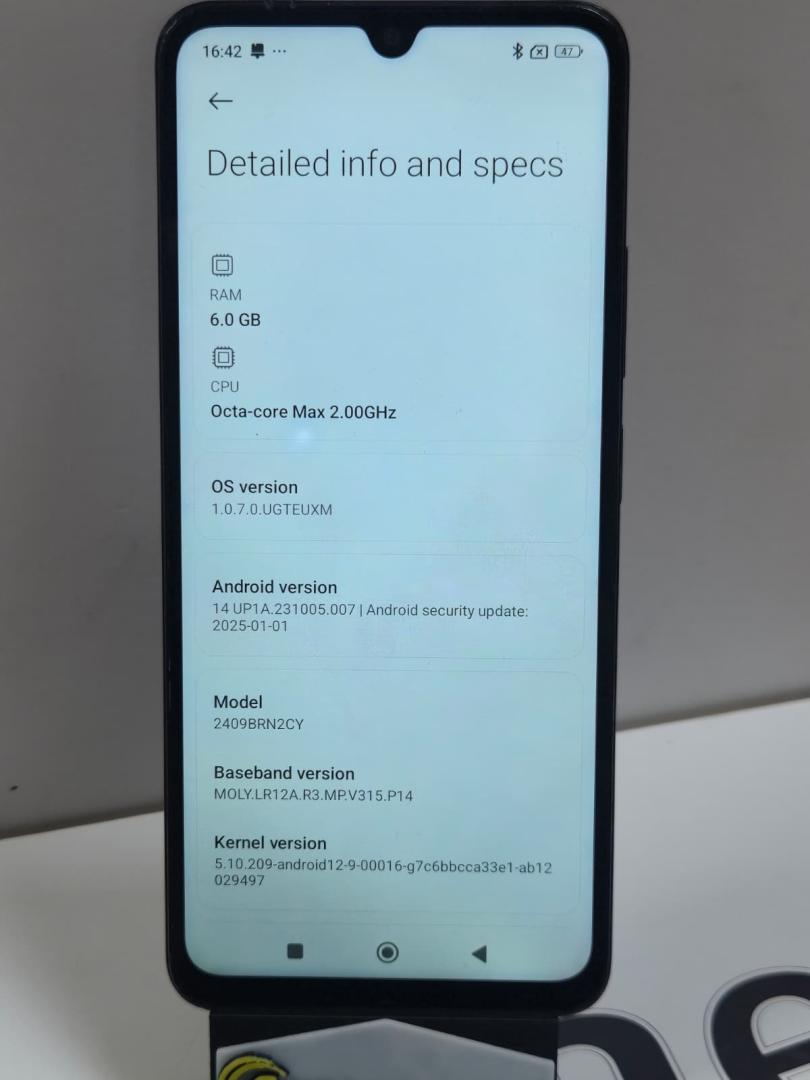 Telefon mobil Xiaomi Redmi 14C, 8GB RAM, 128GB, Midnight Black image 3