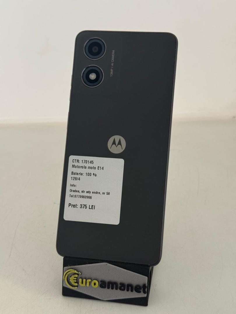 Telefon mobil Motorola Moto e14, Dual SIM, 2GB RAM, 64GB, Graphite Gray image 1