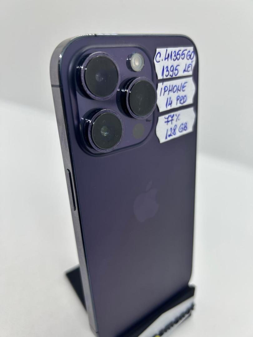 Telefon mobil Apple iPhone 14 Pro, 128GB, 5G, Deep Purple image 2