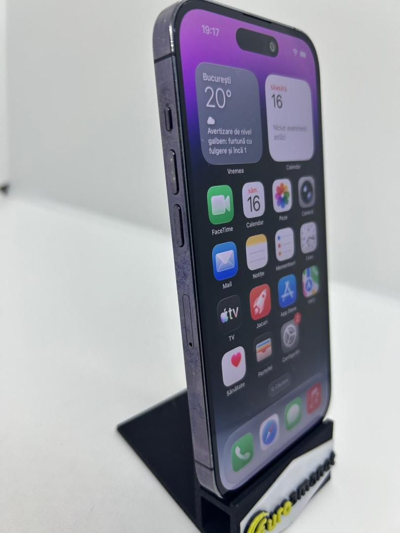 Telefon mobil Apple iPhone 14 Pro, 128GB, 5G, Deep Purple image 3