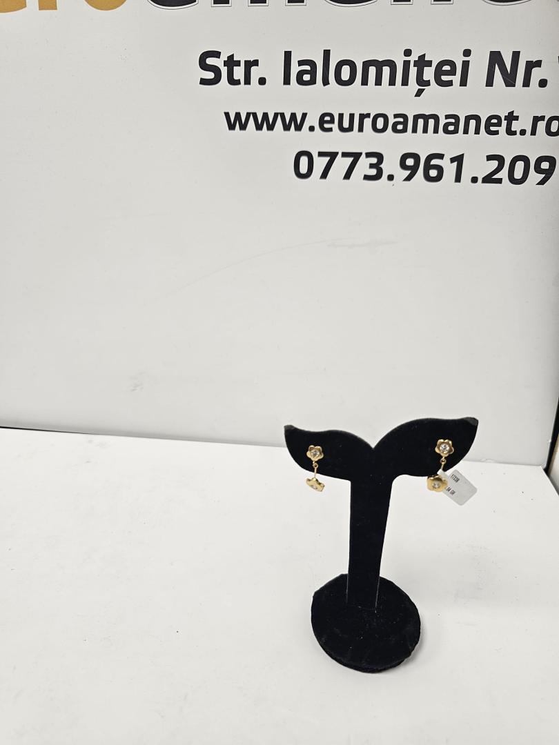 Cercei aur 18 k