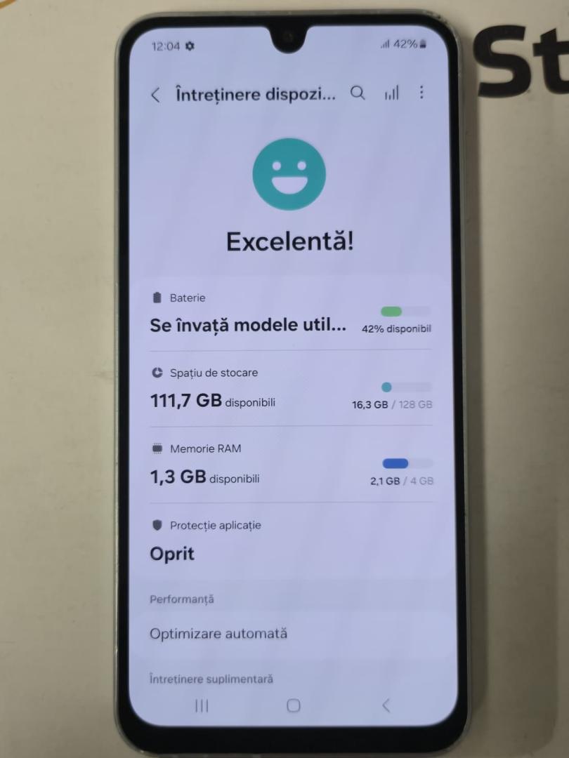 Telefon mobil Samsung Galaxy A16, Dual SIM, 4GB RAM, 128GB, 5G, Light Gray image 3