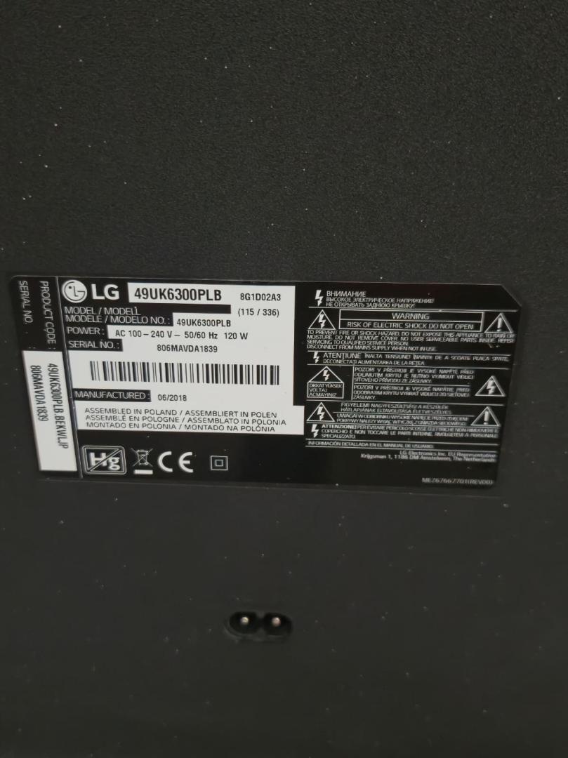 Televizor LED 125 cm LG 49UK6300 4K Ultra HD Smart TV, Clasa A image 2
