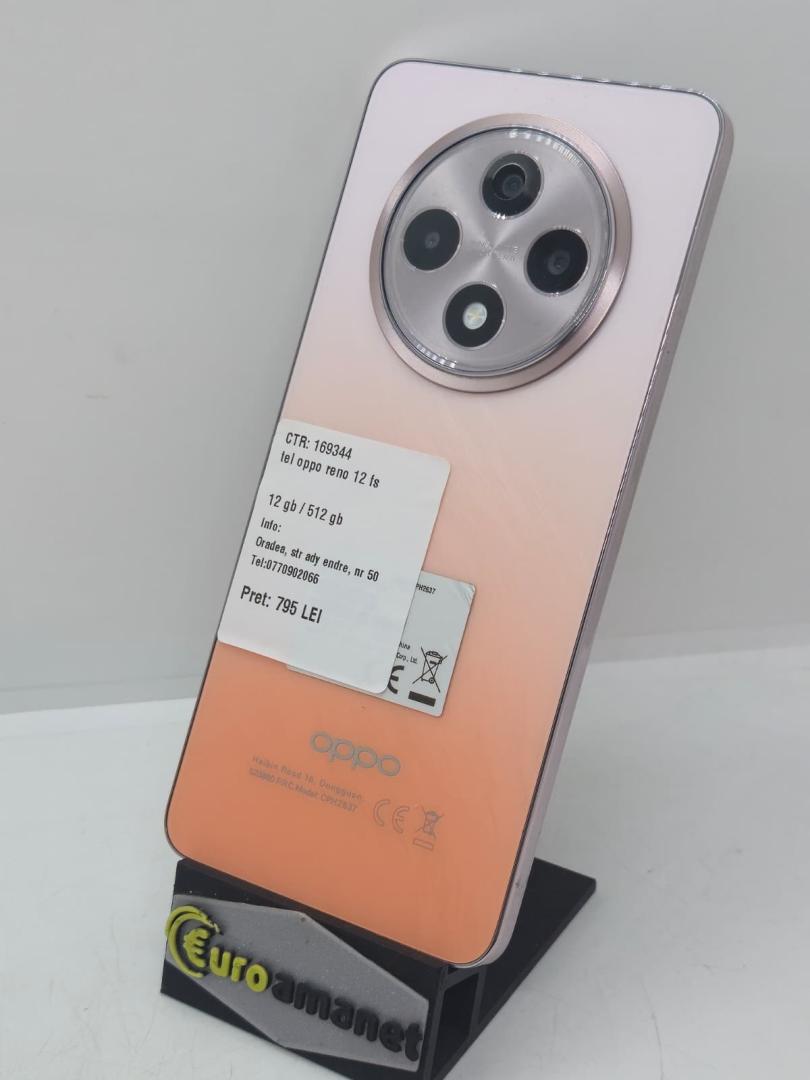 Telefon mobil OPPO Reno12 FS, Dual SIM, 512GB, 8GB RAM, 4G, Amber Orange