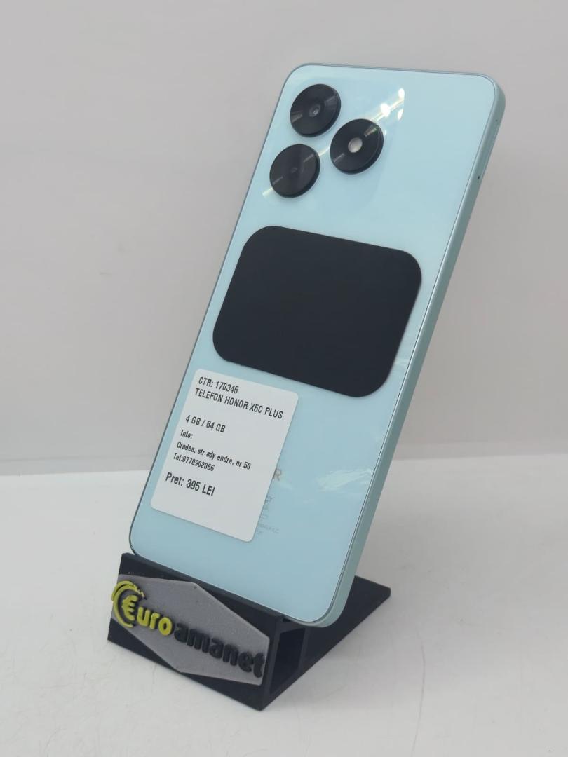 Telefon mobil Honor X5c Plus, 4GB RAM, 256GB, Ocean Cyan