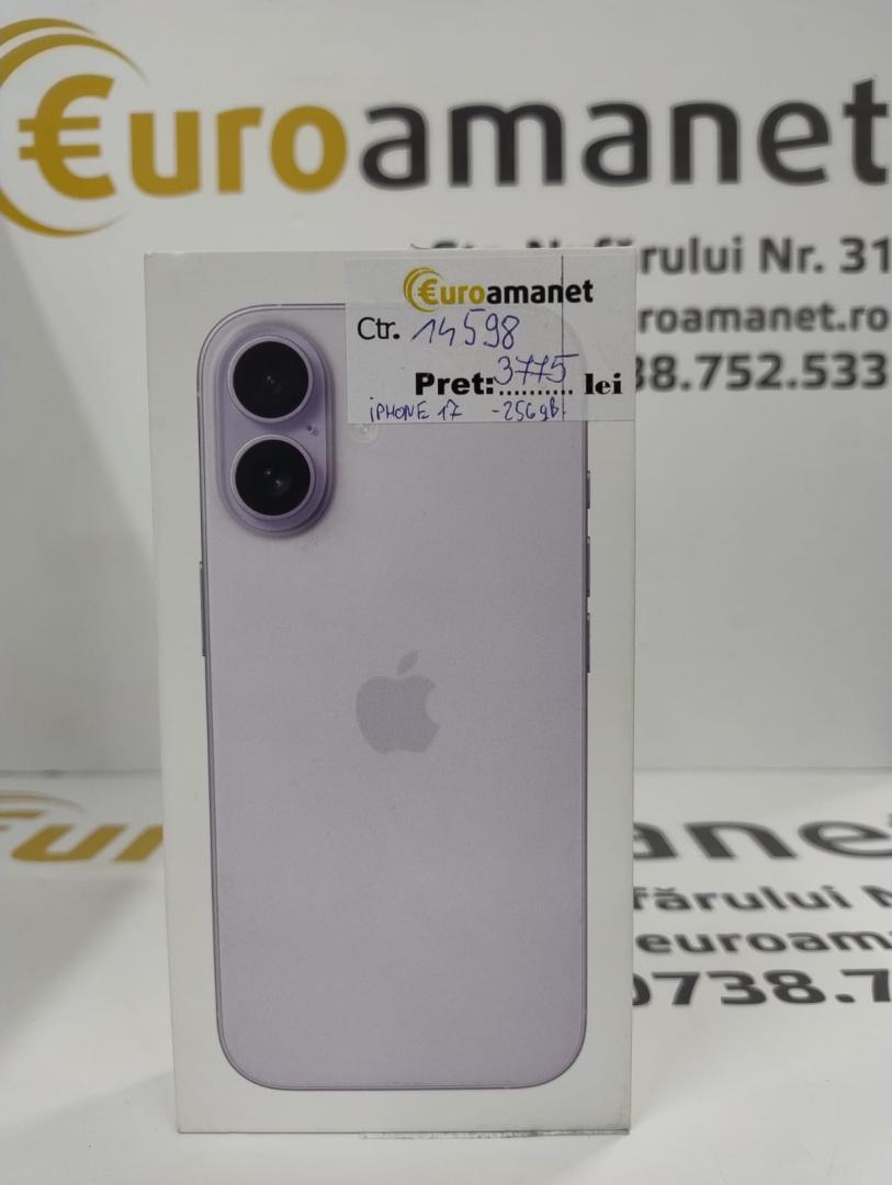 Telefon mobil Apple iPhone 17, 256GB, 5G, Lavender image 1
