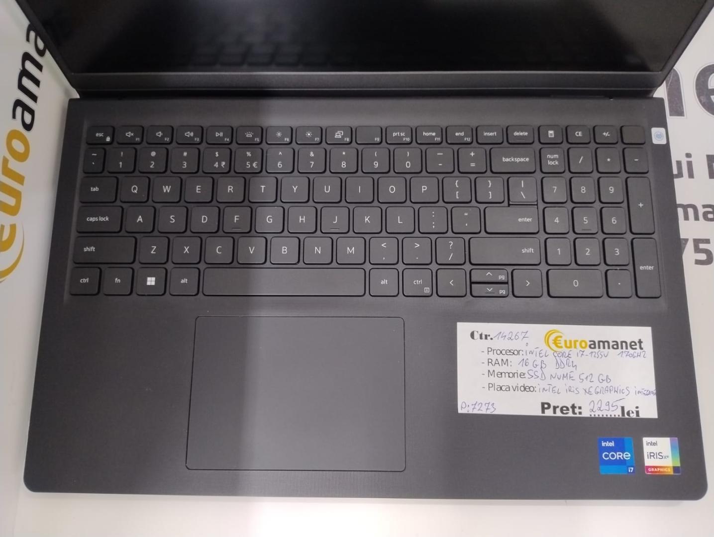 Laptop DELL 15.6'' Vostro 3520, FHD 120 Hz, Procesor Intel® Core™ i7-1255U, image 2