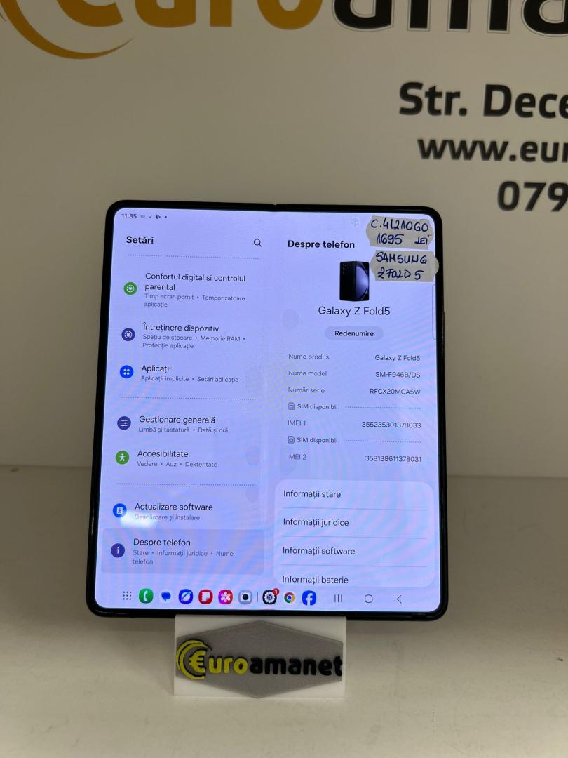 Telefon mobil Samsung Galaxy Z Fold5, 12GB RAM, 512GB, 5G image 4