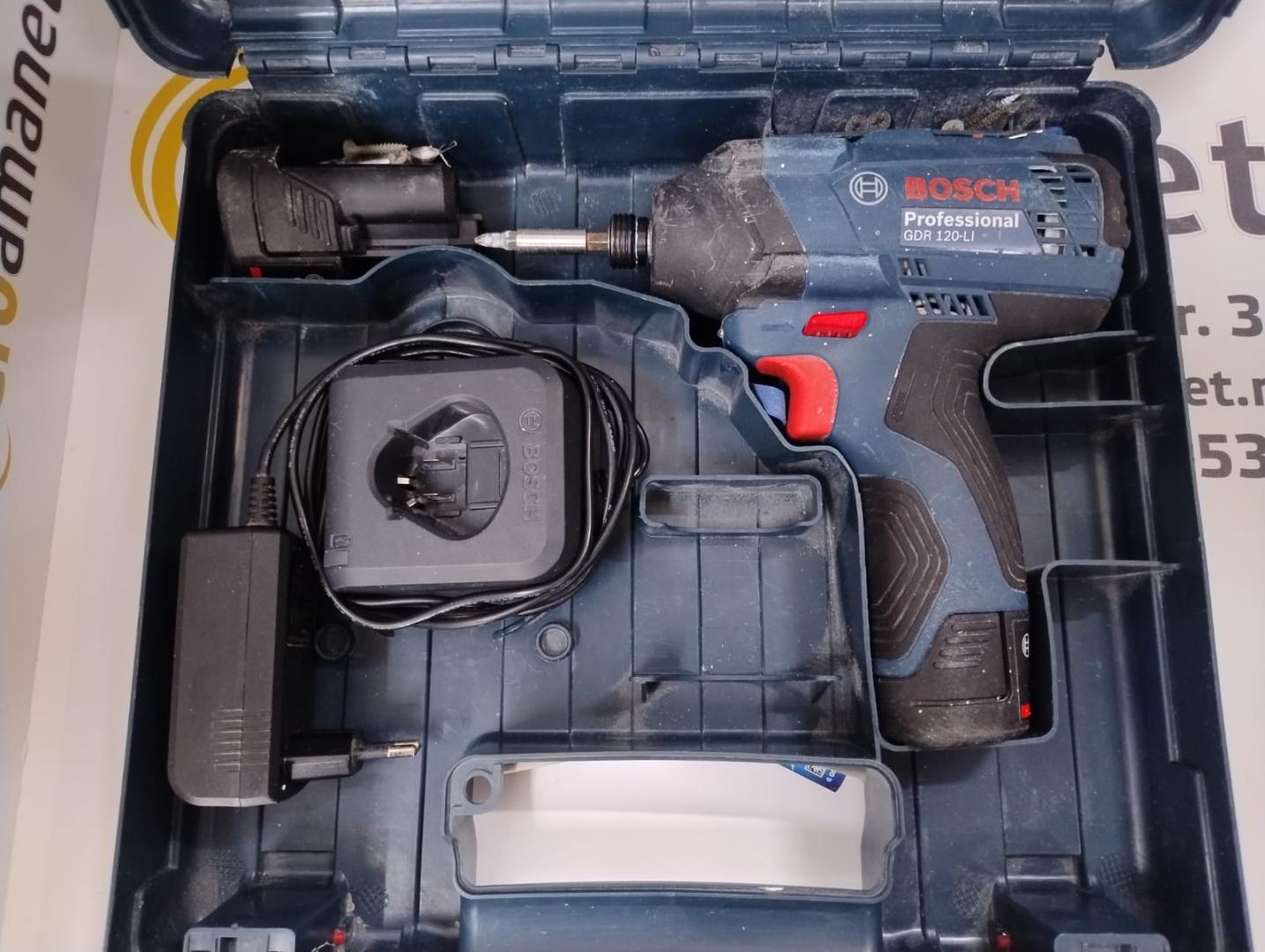 Masina de insurubat cu impact Bosch Professional GDR 120-LI + Valiza Profesionala image 3