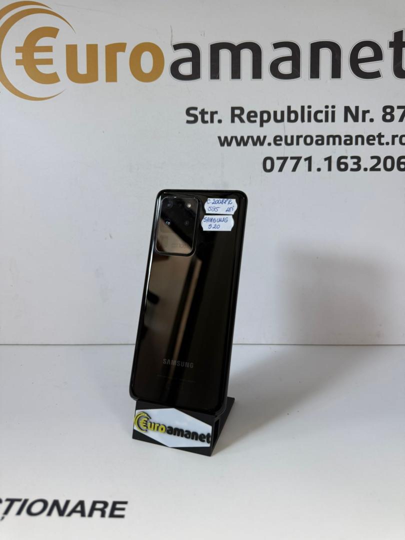 Telefon mobil Samsung Galaxy S20 Ultra, Dual SIM, 128GB, 16GB RAM, 5G, Cosmic Black image 1