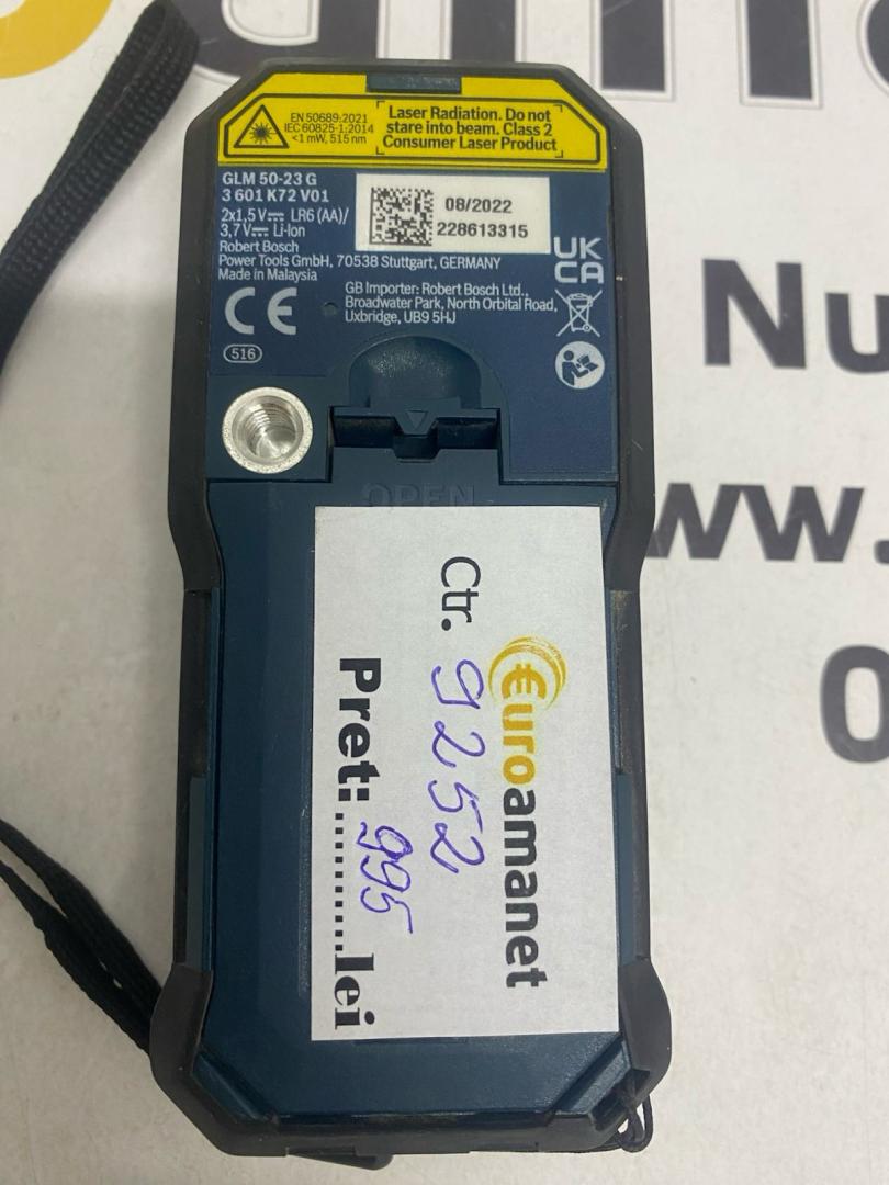 Laserometru Bosch GLM 50-23 G, 0,05-50m, verde image 2