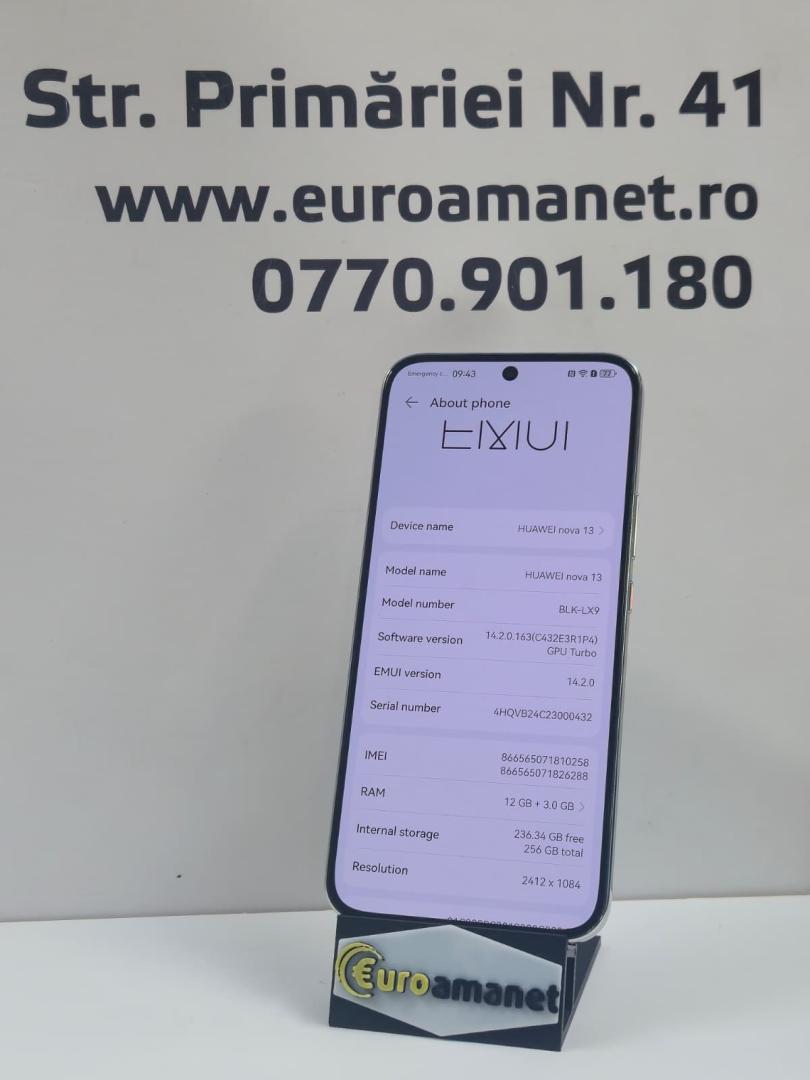 Telefon mobil Huawei nova 13, Dual SIM, 12GB RAM, 256GB, White image 3