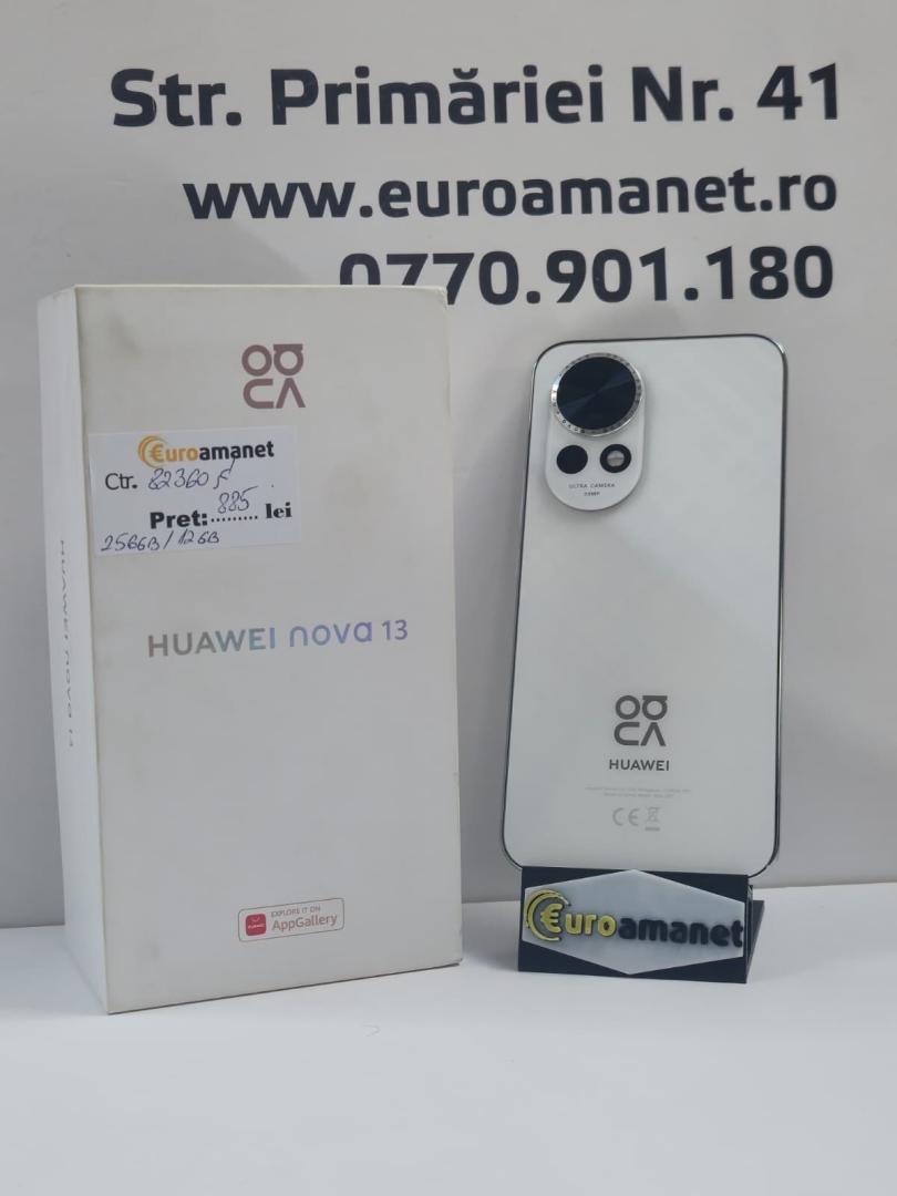 Telefon mobil Huawei nova 13, Dual SIM, 12GB RAM, 256GB, White