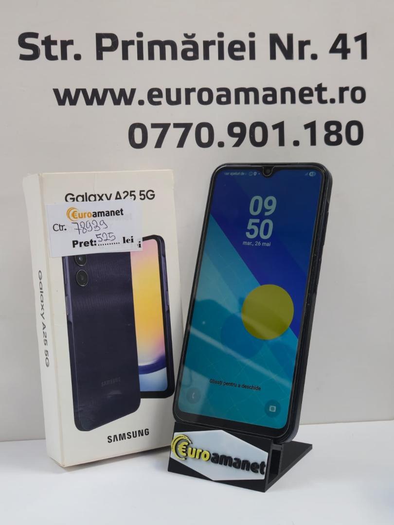Telefon mobil Samsung Galaxy A25, Dual SIM, 6GB RAM, 128GB, 5G, Blue Black image 1