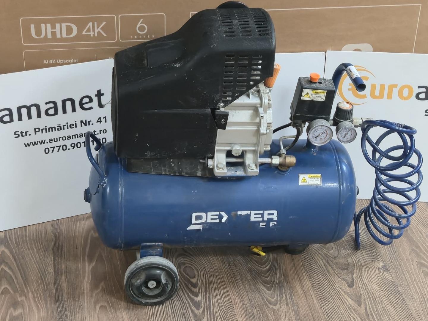 Compresor Dexter Power, 1.5 kW, rezervor 24 L, max 8 bar image 2