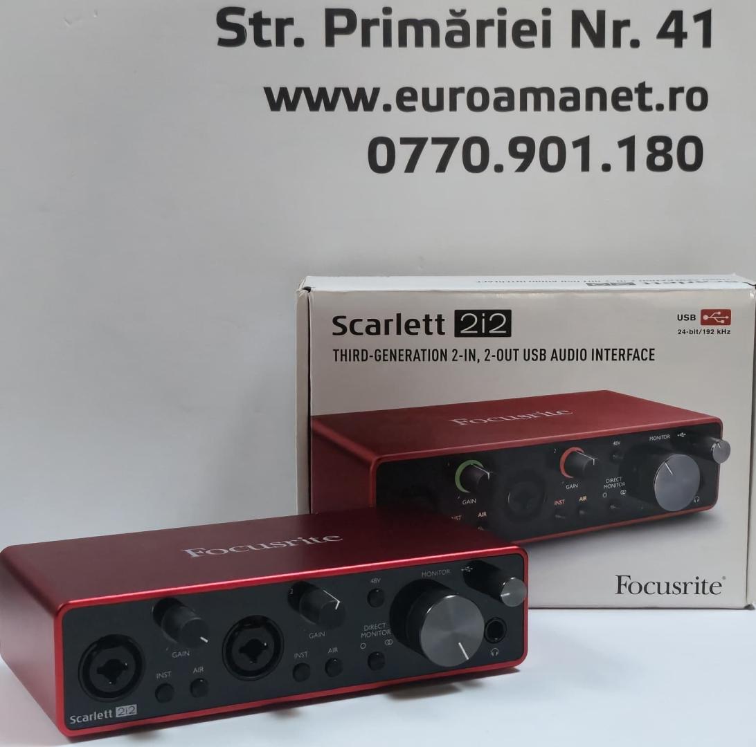 Interfata Audio Focusrite Scarlett 2i2 4th Gen